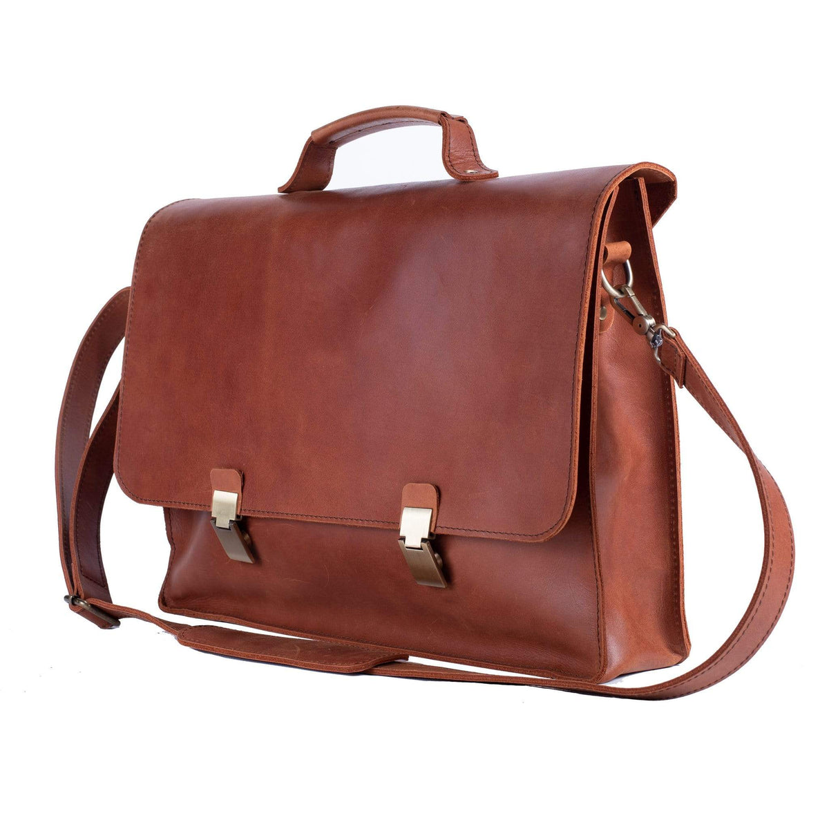 Dan Briefcase - Luxury Leather Briefcase, Handcrafted Artisan Briefcase ...