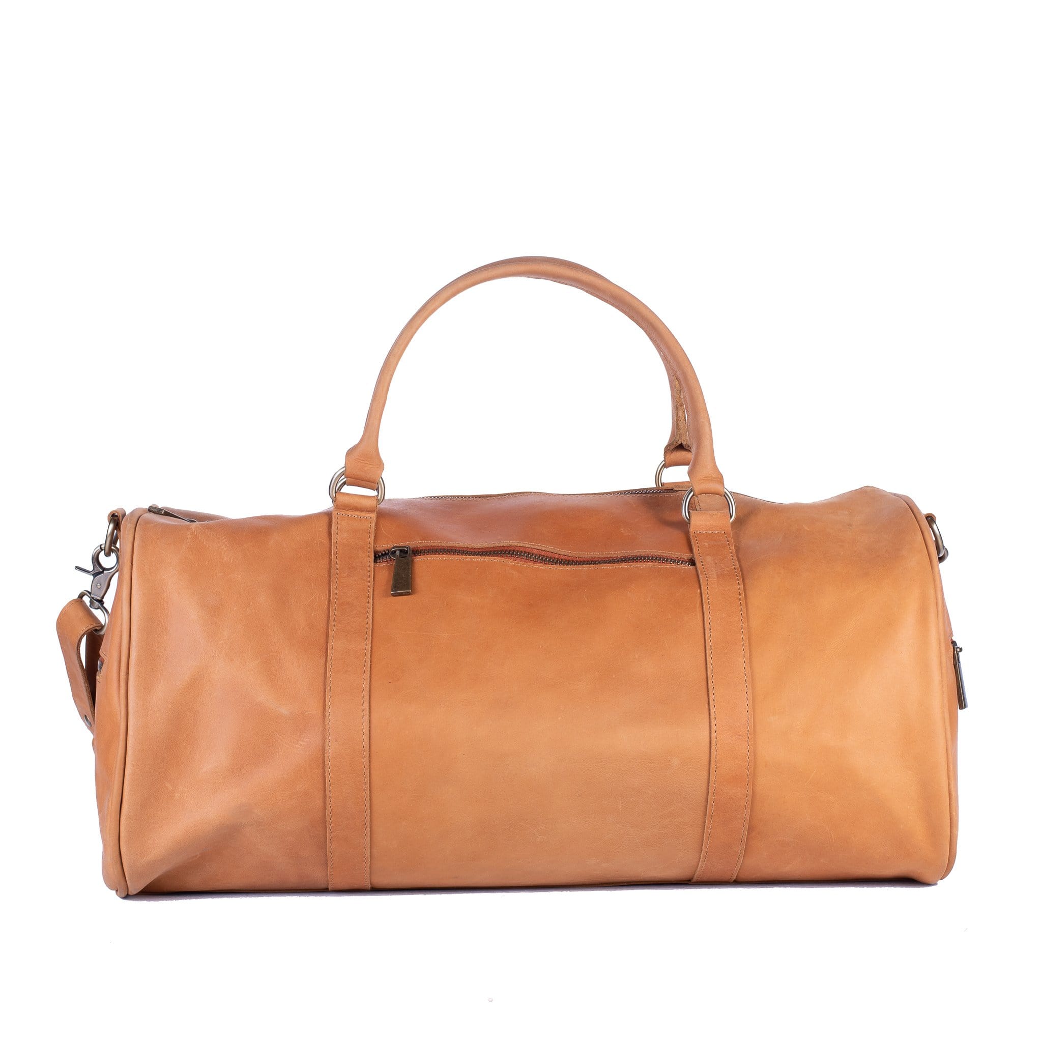 Large Duffel Bag Pebble Leather Luxury 13x21 Travel Luggage Bag